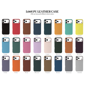 เคสโทรศัพท์มือถือ L006 รุ่นหรูหรา สำหรับ iPhone 11 12 13 14 15 16 17 Pro Max ป้องกันแรงกระแทก พร้อมแม่เหล็ก วัสดุหนัง - Product Image 6