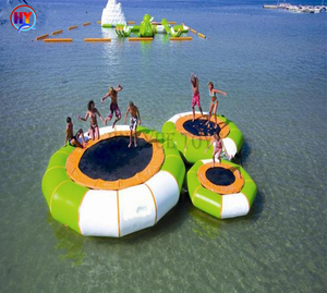 פופולרי מתנפח צף מים קפיצות מיטה ים מים פרק pvc מתנפח צף טרמפולינה seascooter מים טרמפולינה - Product Image 6