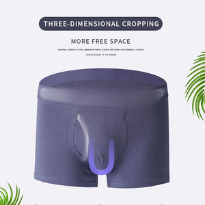 Venta al por mayor de ropa interior de cintura media para hombre, bragas transpirables, pantalones cortos de verano para hombre, calzoncillos bóxer de algodón - Product Image 2