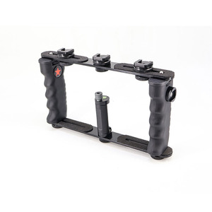 Cage de téléphone universelle Kit de montage vidéo pour Smartphone avec poignées Stabilisateur de boîtier de vlogging pour vidéaste - Product Image 1