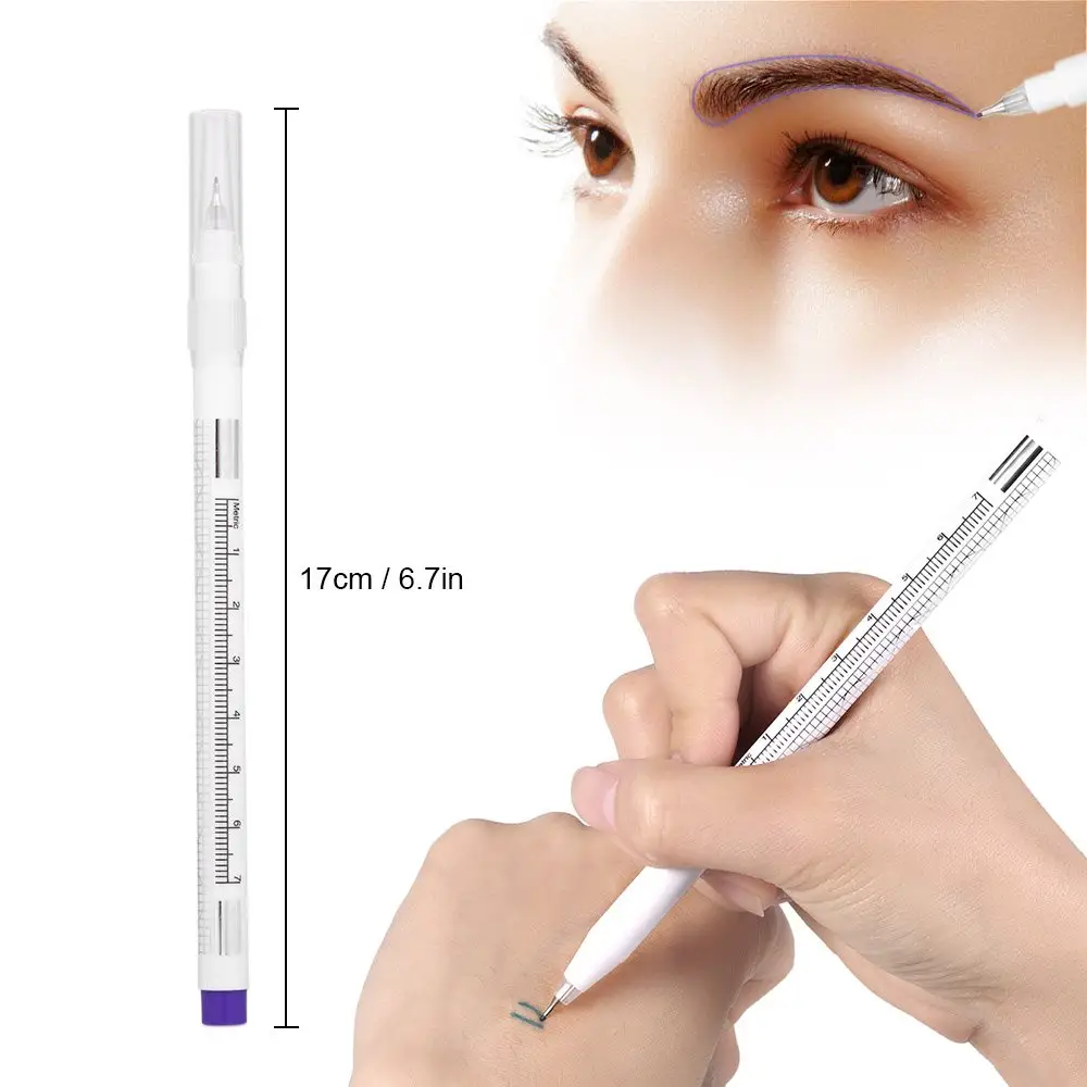 Magic Eraser Pen, Eyebrow Tattoo Remover of Marker Ink Permanent Microblading Makeup Removal with 3 Replaced Heads