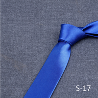 Cravates décontractées 8 cm en 100 % polyester, durables, couleur unie, style chinois, en stock