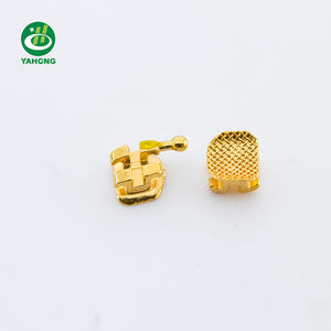 Yahong Orto Ortodontici <span class=keywords><strong>24K</strong></span> Oro Rivestito In Metallo Staffa Bretelle Mini Roth 022 "3-4-5 Ganci - Product Image 2