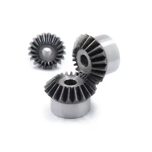 Custom Precision Spiral Toothed Stainless Steel Straight Bevel Gear Conical Gear