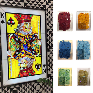 Nhà sản xuất thủy tinh đá cẩm thạch hạt trang trí pha trộn kính màu Gạch Mosaic phòng tắm gạch nhà bếp kính gạch <span class=keywords><strong>backsplash</strong></span> - Product Image 2