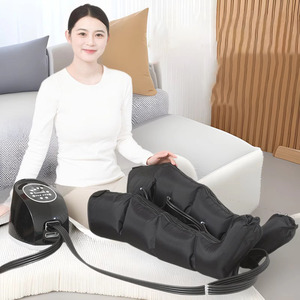 Masseur de jambes et de pieds à pression d'air, taille réglable, 4 chambres, rechargeable par USB, contrôle du temps, bottes de massage pour la circulation sanguine - Product Image 2