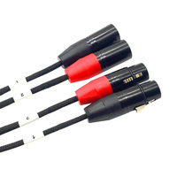 Kabel Splitter XLR, 1M 2 Male ke 2 Female XLR Y, mikrofon Splitter 2 Male to 2 Female, kabel Audio untuk Speaker Mobil