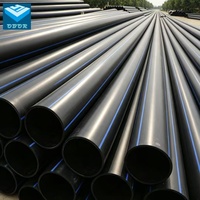 Tuyau HDPE PE100 20mm-1600mm haute pression résistant aux UV pour canaux d'eau, alimentation en eau, drainage et égouts