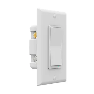 Saklar lampu Wifi nirkabel 3 arah, saklar lampu otomatis rumah, saklar listrik dinding dorong pintar kualitas tinggi