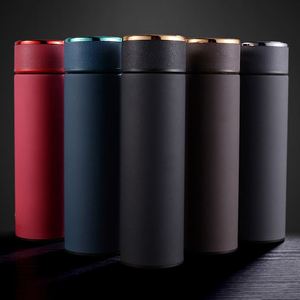 Free Logo Smart Stainless Steel Double Insulated Vacuum <b>Thermos</b> Water <b>Bottle</b> With LED Temperature Display - Product Image 1