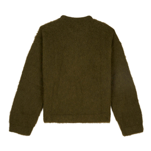 جاكار إلى OEM ODM شعار مخصص ناعم صوف الموهير الحياكة جاكار محبوك زغب القطن تريك سترة البلوز للرجال - Product Image 2