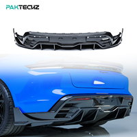 Kit de carrosserie en Fiber de carbone sèche Paktechz diffuseur de lèvre de pare-chocs arrière pour Porsche Taycan 4S Cross Turismo