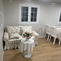 Maison conteneur pliable en acier à double aile, éco-responsable, avec panneaux sandwich, cabine modulaire écoénergétique pour usage domestique ou bureautique