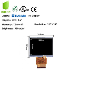 Tianma 3,5 "320x240 Pantalla <span class=keywords><strong>LCD</strong></span> Táctil resistiva de 4 cables TM035KBH02 Pantalla de instrumentos Módulos <span class=keywords><strong>LCD</strong></span> de 3,5 pulgadas - Product Image 1