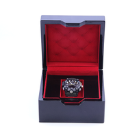 Boîte en bois laqué, boîte en bois de piano, boîtes d'emballage de luxe pour montre, boîte à montre avec logo personnalisé, emballage de montre, étui à montre en bois
