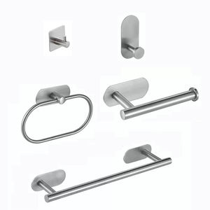 Venta al por mayor <span class=keywords><strong>baño</strong></span> pared Bounted <span class=keywords><strong>accesorios</strong></span> de barra de toalla de acero inoxidable <span class=keywords><strong>sin</strong></span> perforación - Product Image 1