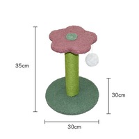 Produsen Grosir Desain Lucu Bunga Kaktus Kucing Sarang Kucing Pohon Kasmir Sisal Kucing Bunga Pohon Menggaruk Kolom