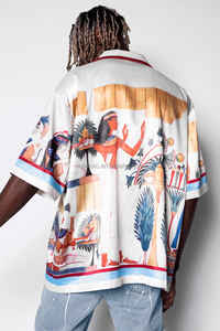 Kemeja katun sutra Satin mewah Rayon <span class=keywords><strong>Hawaii</strong></span> Viscose kemeja pantai katun musim panas kustom seluruh cetak kaus Satin sutra untuk pria - Product Image 6