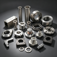 Pièces métalliques en aluminium usinées CNC de précision industrielle sur mesure, pièces en acier inoxydable usinées CNC 5 axes