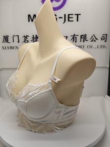 Bộ đồ lót nữ gợi cảm ren, có gọng, cúp đầy, không dây, thoáng khí, nâng ngực, thêu họa tiết trơn, chất liệu dệt kim mỏng, mùa hè, năm 2025 - Product Image 3