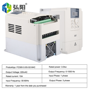 Tốt nhất 3.0kW <span class=keywords><strong>CNC</strong></span> trục chính điều khiển tốc độ động cơ chuyển đổi 0-0-1000hz 3p đầu ra chuyển đổi tần số ổ đĩa máy công cụ phụ kiện - Product Image 2