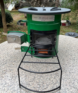 Estufa <span class=keywords><strong>de</strong></span> <span class=keywords><strong>Leña</strong></span> y Carbón Clásica SSM, Gran Venta en América, con Dos Puertas <span class=keywords><strong>para</strong></span> Patio, Camping y Uso al Aire Libre - Product Image 5