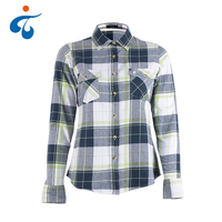 Chemise pour femmes en flanelle décontractée, modèle tendance, dernière mode, design tendance, fabrication chinoise