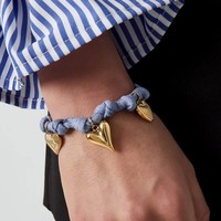 Collier et bracelet en acier inoxydable avec pendentif cœur, nœud et clé, corde porte-bonheur colorée, résistant à la décoloration 18k