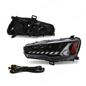 ไฟหน้ารถ Led สำหรับ Mitsubishi Lancer,ไฟหน้ารถปีศาจไฟเลี้ยวตอนกลางวัน DRL สำหรับ Mitsubishi Lancer EVO-X 2008 2009 <span class=keywords><strong>2010</strong></span> 2011 - 2016 - Product Image 1