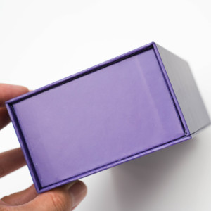 Custom logo Purple Magnetic <b>Gift</b> Paper <b>Box</b> Recyclable Rigid Cardboard Packaging <b>Box</b> with Magnet Flip Lid - Product Image 2