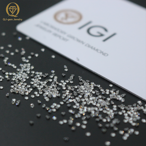 Diamant en vrac 0,8-3 mm, petit diamant rond cultivé en laboratoire, clarté VVS-VS, couleur DEF, composants de bijoux, 1 sac/ct - Product Image 2