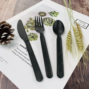 CPLA pentole set <span class=keywords><strong>di</strong></span> posate imballaggio singolarmente 100% PLA <span class=keywords><strong>da</strong></span> tavola per il ristorante del partito - Product Image 2