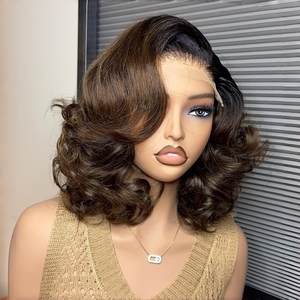 วิกผมลอนสั้นแบบไม่ต้องใช้กาว 5*5 HD Lace Front Wig  แบบถอนขนแล้ว  ลอนเด้ง  ทรงบ๊อบ  ผมเวอร์จินแท้ 100% ผมแท้เวียดนาม - Product Image 5