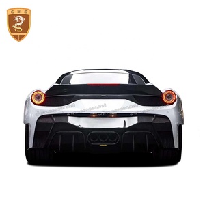 Difusor de Parachoques Trasero de Fibra de Carbono Estilo Vors, Puntas de Escape para <span class=keywords><strong>Ferrari</strong></span> <span class=keywords><strong>458</strong></span> Italia <span class=keywords><strong>Speciale</strong></span> <span class=keywords><strong>Spider</strong></span> - Product Image 6