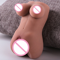 Muñeca Sexual Realista de Color Marrón, Vagina de Bolsillo, Masturbador Masculino, Vagina Anal Suave Realista en 3D, Juguetes Sexuales para Adultos para Hombres