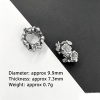 Pendentif rond en argent plaqué cuivre pour la création de bijoux DIY, accessoire de mode, ornement de bijouterie.