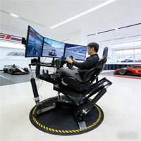 Cockpit de simulateur de course DIY Rokpex 4DOF avec chaise de jeu à mouvement et vibration, compatible avec les dispositifs de contrôle Moza Thrustmaster