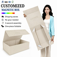 Boîtes magnétiques rigides en carton recyclable, personnalisables en taille et logo, emballage de luxe pliable avec couvercle magnétique