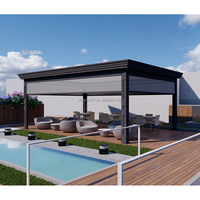 Nouvelle Pergola en Aluminium Électrique Étanche avec Lames Métalliques, Idéale pour Jardin, Pergolas et Gazebos