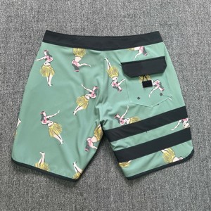 Shorts de Baño para Hombre de Secado Rápido, con Estampado de Personajes Verdes, Cordón Ajustable, Pantalones Cortos Casuales de Playa con Franja Lateral - Product Image 2