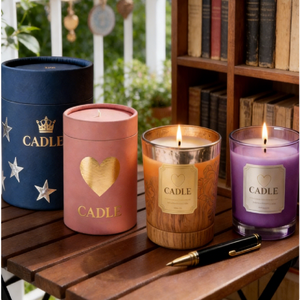 Cajas de Regalo de Lujo de Dos Piezas con Logotipo Personalizado, Cilindro de Papel Rígido para Empaque de Velas - Product Image 6