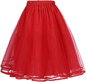 <span class=keywords><strong>Sottogonna</strong></span> da Donna Stile Anni '50, Tutu Natalizio a 3 Strati - Product Image 3