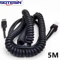 Sotesin 5M cuivre pur Usb à Rj45 Rj50 équipement de numérisation câble de données câble de scanner de codes à barres pour lecteur Honeywell Hhp 1900 1200g