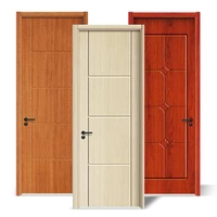 Portes de chambre à coucher en MDF insonorisées et imperméables au design moderne, porte en bois indestructible pour l'entrée principale de l'appartement