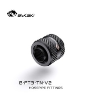 Bykski B-FT3-TN-V2 Tuyau Premium à motif diamanté de 3 mm d'épaisseur, à déconnexion rapide, fileté G1/4, 10x13, pour utilisation en châssis