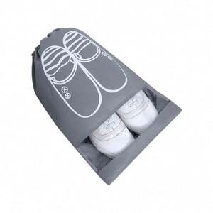 Nonwoven Storage Bag Dustproof Shoe <b>Pouch</b> Travel <b>Drawstring</b> Shoe Cover Clear Shoes Organizer - Product Image 2