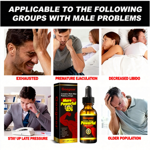 Gouttes liquides pour la vitalité masculine |   Compléments de vitalité masculine à absorption rapide pour l'amélioration de l'endurance et de la résistance – Marque privée - Product Image 2