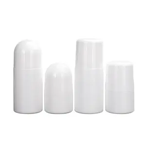 De Luxe Personnalisé De haute Qualité En Plastique Vide Whitepp 30 Ml 60ml Déodorant Cosmétique 1oz Corps Rond Huile Essentielle Rouleau Sur Bouteille