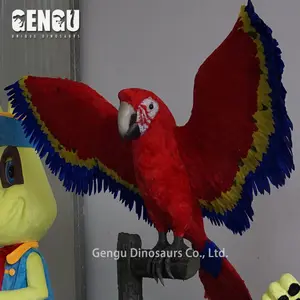 Animasi Model Hewan Tiruan Binatang Animatronik Burung Nuri