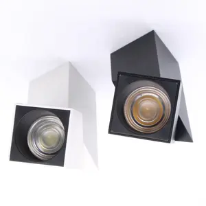 Nieuw Item Hot Koop Draaibare En Kantelbare Elegante Aluminium Vierkante Opbouw Led Plafond Spot Light